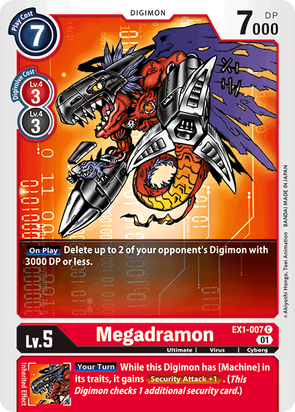 Megadramon [EX1-007] [Classic Collection] | Anubis Games and Hobby