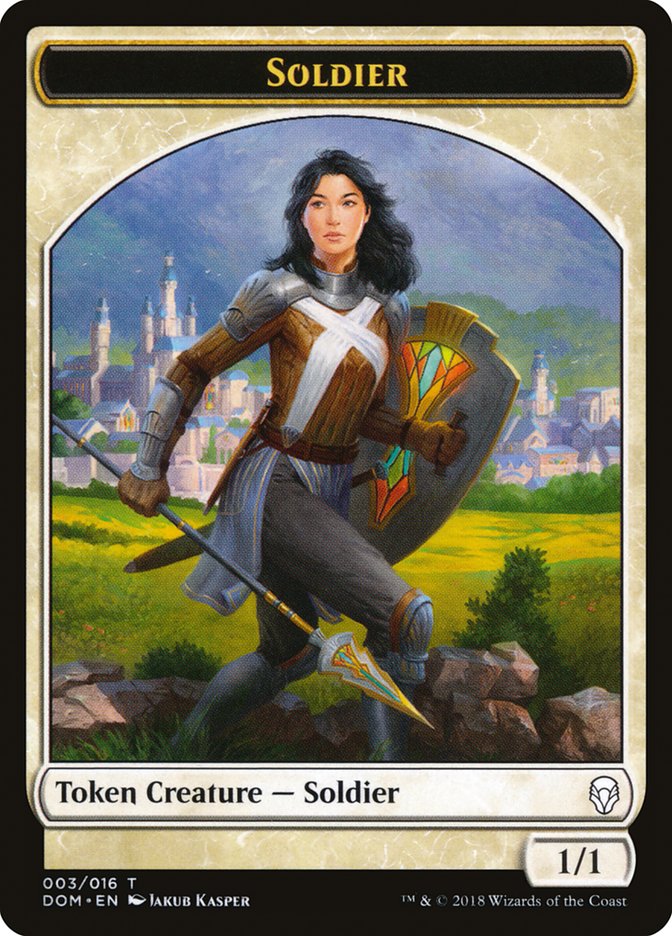 Soldier Token [Dominaria Tokens] | Anubis Games and Hobby