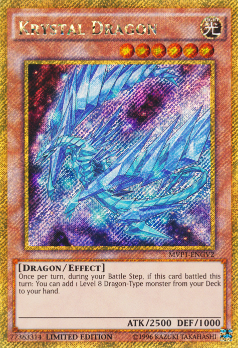 Krystal Dragon [MVP1-ENGV2] Gold Secret Rare | Anubis Games and Hobby