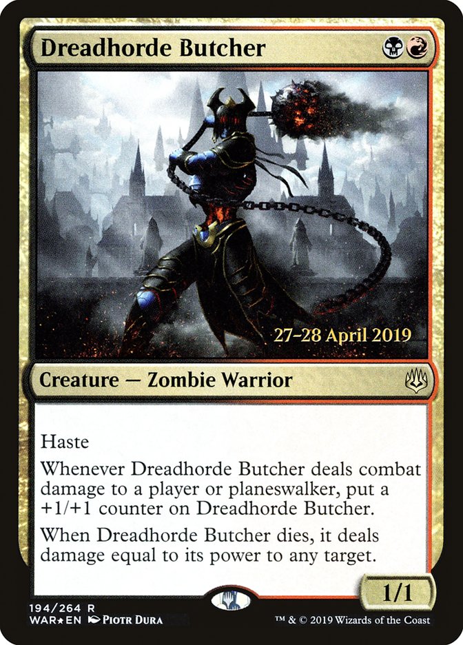 Dreadhorde Butcher [War of the Spark Prerelease Promos] | Anubis Games and Hobby
