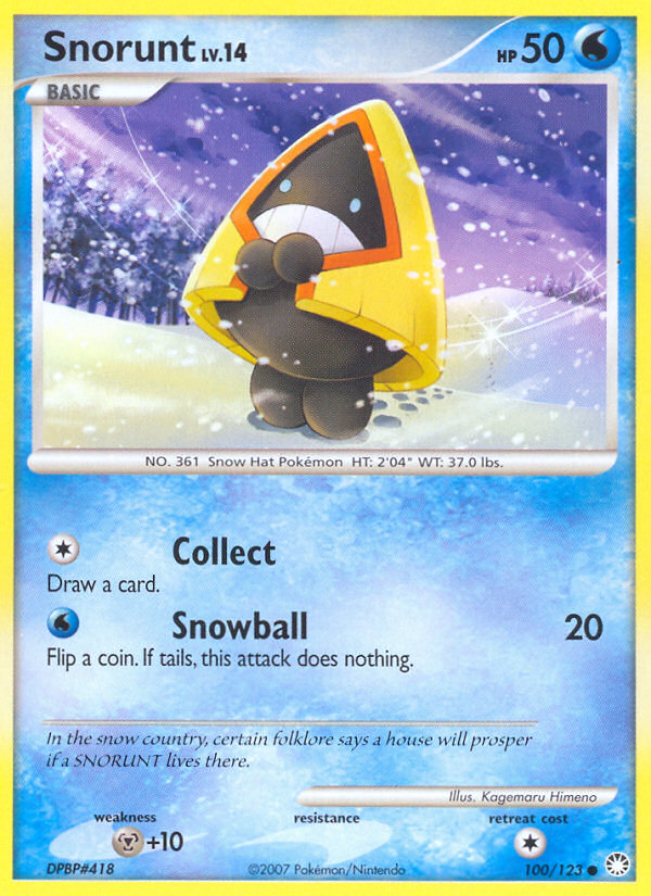 Snorunt (100/123) [Diamond & Pearl: Mysterious Treasures] | Anubis Games and Hobby