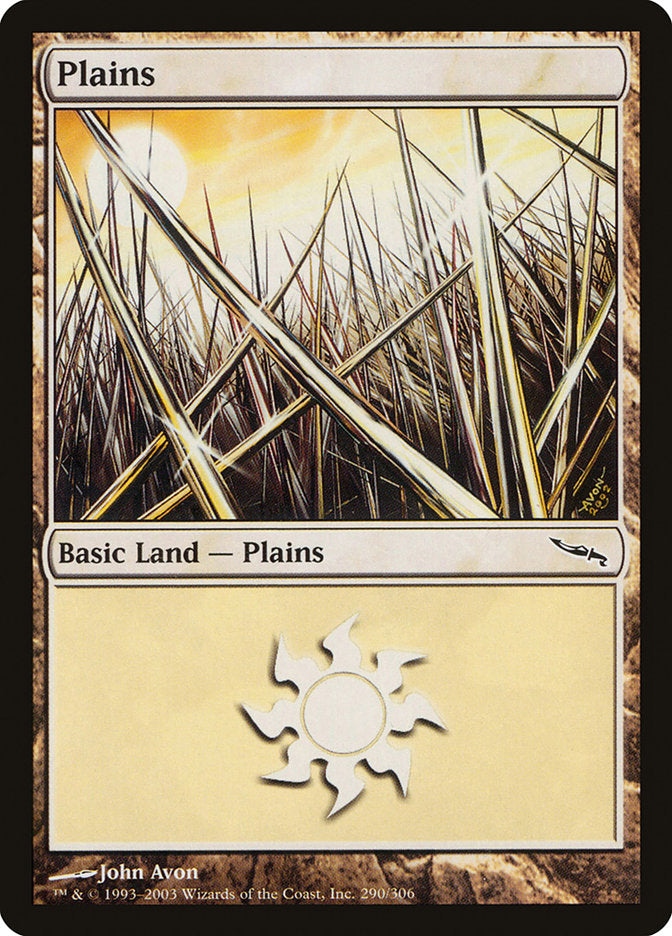 Plains (290) [Mirrodin] | Anubis Games and Hobby