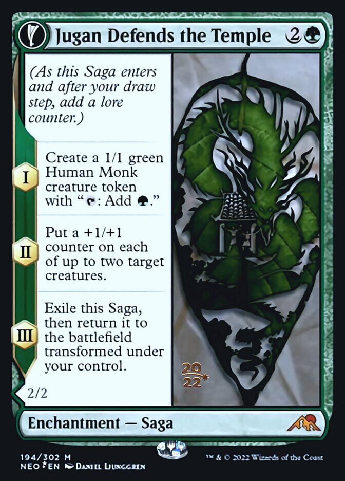 Jugan Defends the Temple // Remnant of the Rising Star [Kamigawa: Neon Dynasty Prerelease Promos] | Anubis Games and Hobby