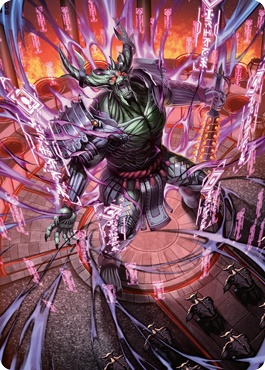 Hidetsugu, Devouring Chaos Art Card [Kamigawa: Neon Dynasty Art Series] | Anubis Games and Hobby