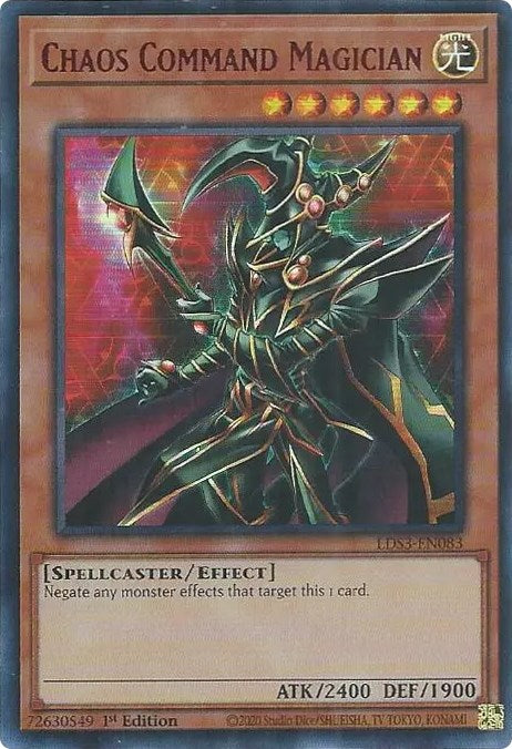 Chaos Command Magician (Red) [LDS3-EN083] Ultra Rare | Anubis Games and Hobby