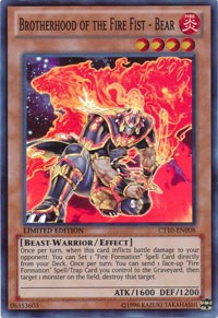 Brotherhood of the Fire Fist - Bear [2013 Collectors Tins Wave 1] [CT10-EN008] | Anubis Games and Hobby