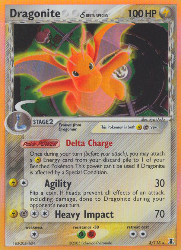 Dragonite (3/113) (Delta Species) [EX: Delta Species] | Anubis Games and Hobby