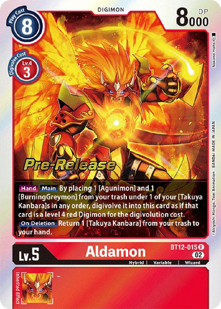 Aldamon [BT12-015] [Across Time Pre-Release Cards] | Anubis Games and Hobby