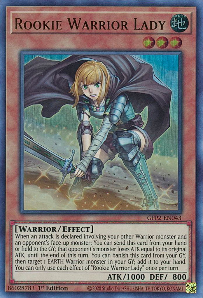 Rookie Warrior Lady [GFP2-EN043] Ultra Rare | Anubis Games and Hobby