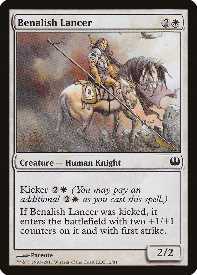 Benalish Lancer [Duel Decks: Knights vs. Dragons] | Anubis Games and Hobby