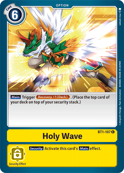 Holy Wave [BT1-107] [Release Special Booster Ver.1.5] | Anubis Games and Hobby