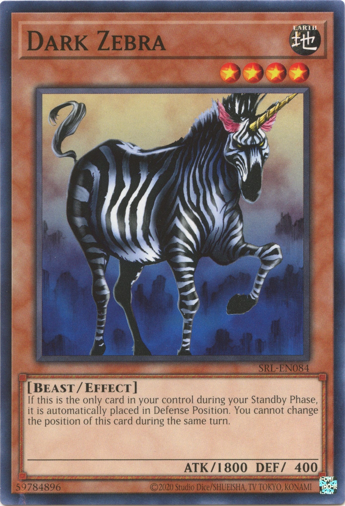 Dark Zebra (25th Anniversary) [SRL-EN084] Common | Anubis Games and Hobby