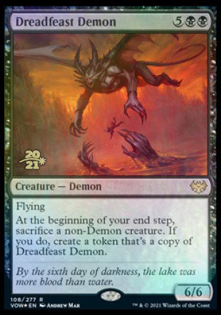 Dreadfeast Demon [Innistrad: Crimson Vow Prerelease Promos] | Anubis Games and Hobby