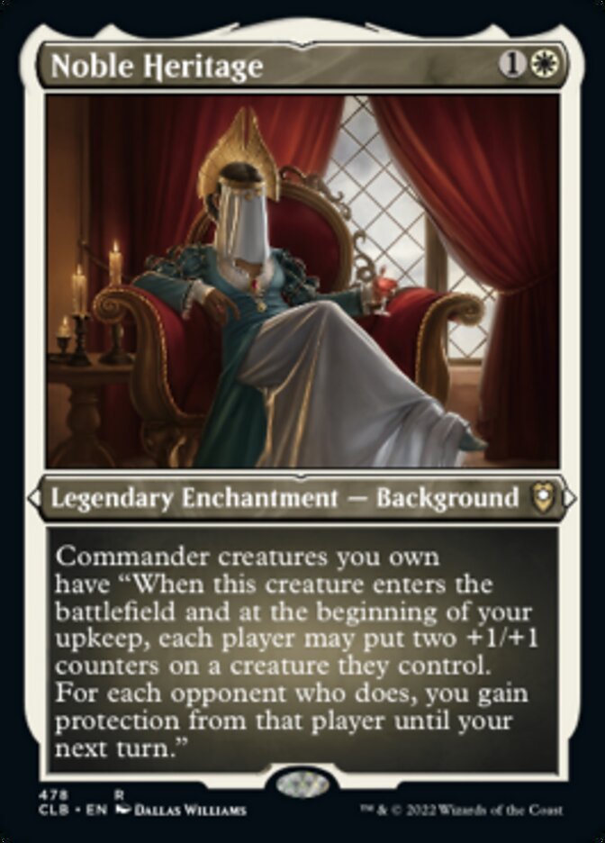 Noble Heritage (Foil Etched) [Commander Legends: Battle for Baldur's Gate] | Anubis Games and Hobby