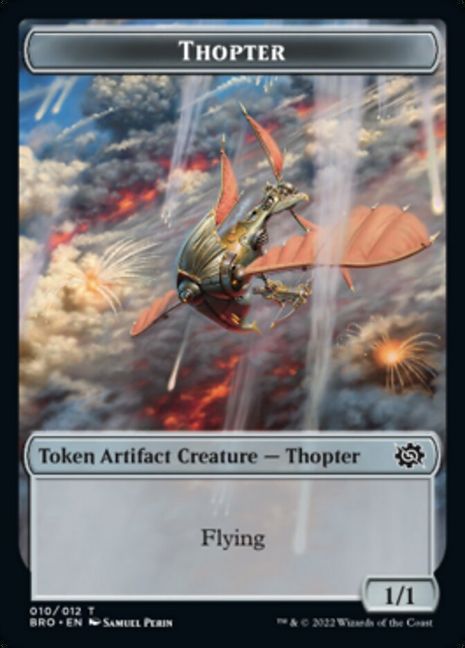 Thopter // Construct (005) Double-Sided Token [The Brothers' War Tokens] | Anubis Games and Hobby