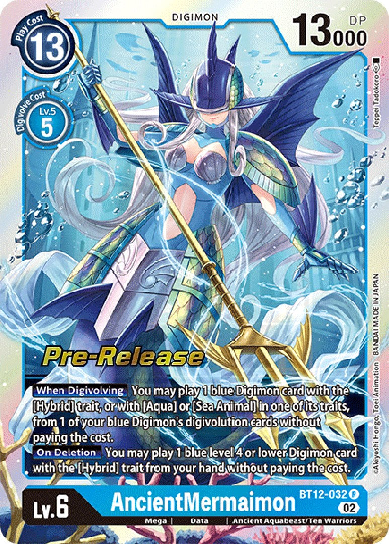 AncientMermaimon [BT12-032] [Across Time Pre-Release Cards] | Anubis Games and Hobby