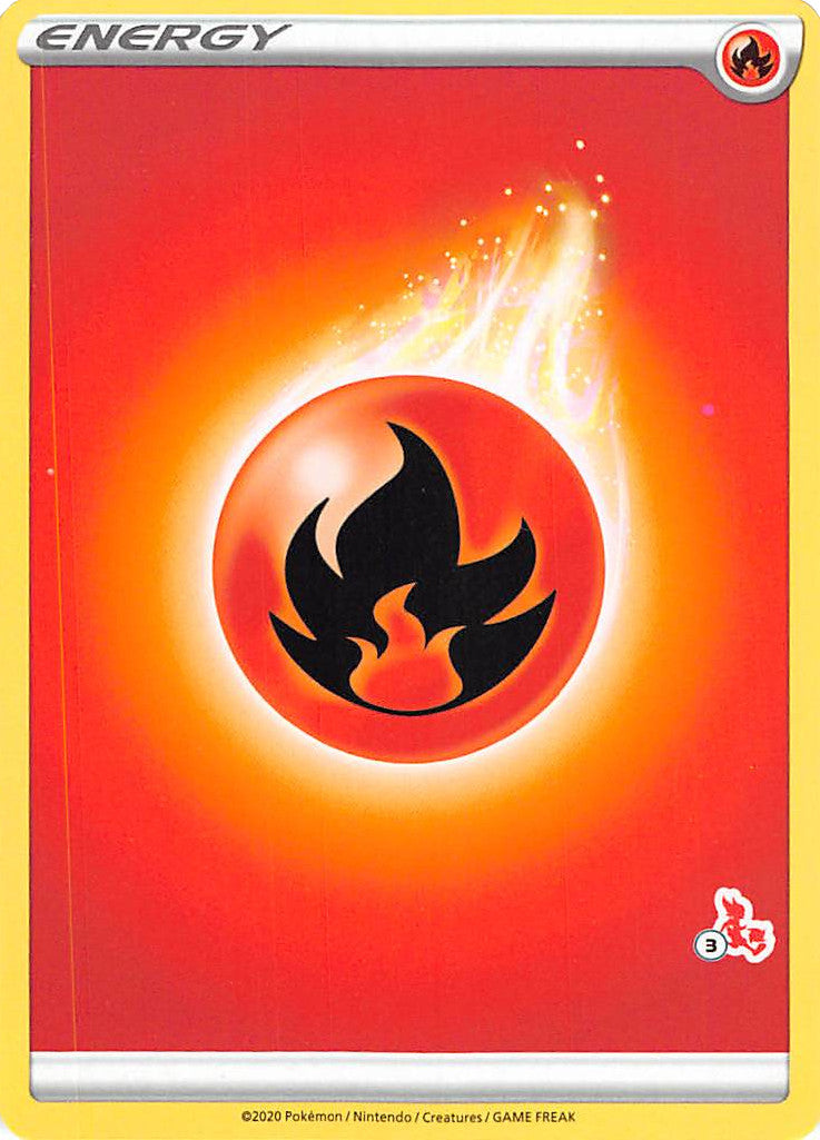 Fire Energy (Cinderace Stamp #3) [Battle Academy 2022] | Anubis Games and Hobby