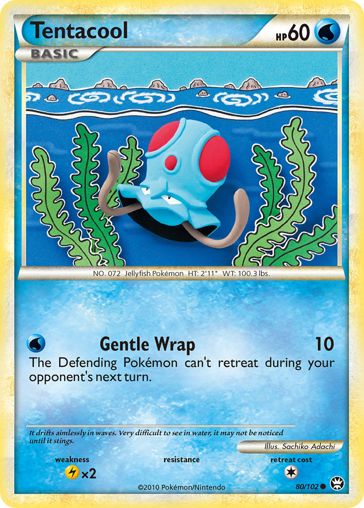 Tentacool (80/102) [HeartGold & SoulSilver: Triumphant] | Anubis Games and Hobby