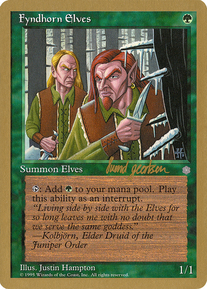 Fyndhorn Elves (Svend Geertsen) [World Championship Decks 1997] | Anubis Games and Hobby