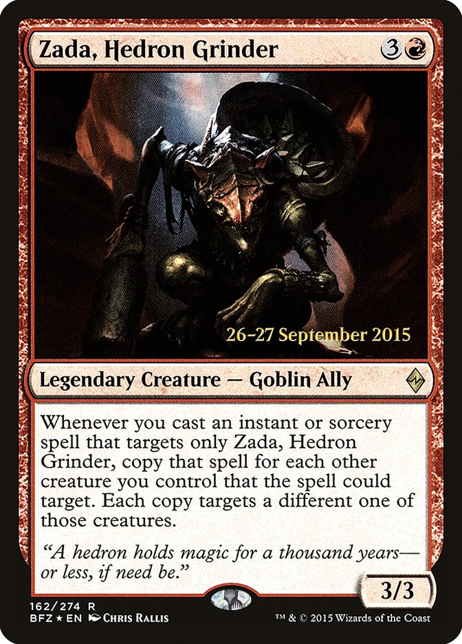 Zada, Hedron Grinder [Battle for Zendikar Prerelease Promos] | Anubis Games and Hobby