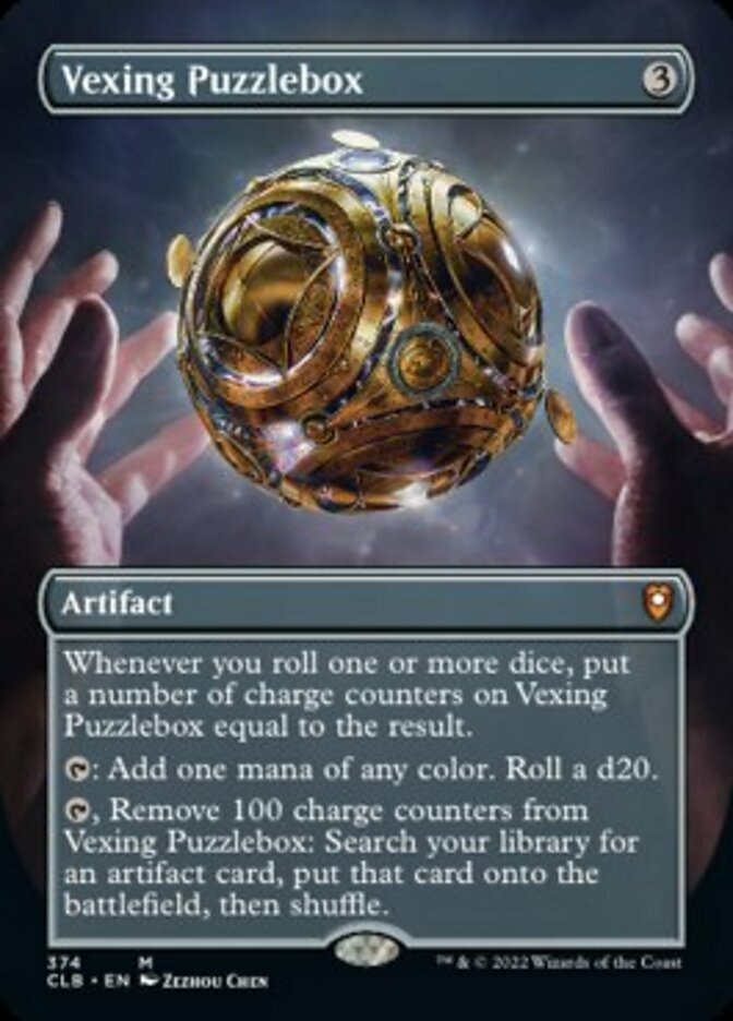 Vexing Puzzlebox (Borderless Alternate Art) [Commander Legends: Battle for Baldur's Gate] | Anubis Games and Hobby