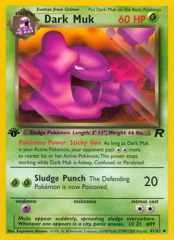 Dark Muk (41/82) [Team Rocket 1st Edition] | Anubis Games and Hobby