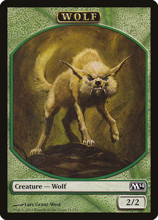Wolf Token [Magic 2014 Tokens] | Anubis Games and Hobby