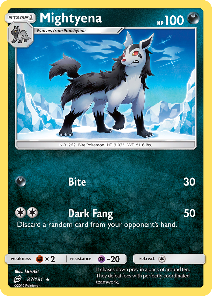 Mightyena (87/181) [Sun & Moon: Team Up] | Anubis Games and Hobby