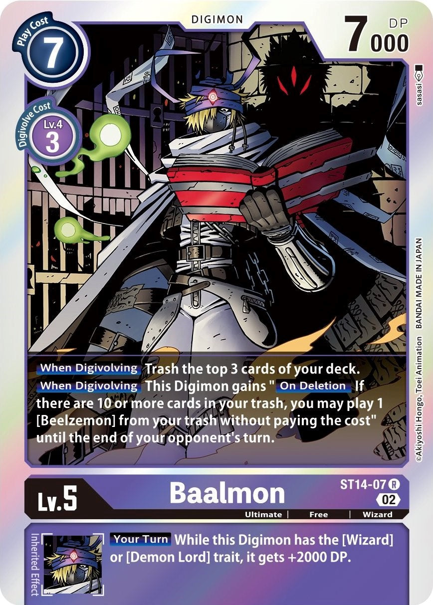 Baalmon [ST14-07] [Starter Deck: Beelzemon Advanced Deck Set] | Anubis Games and Hobby