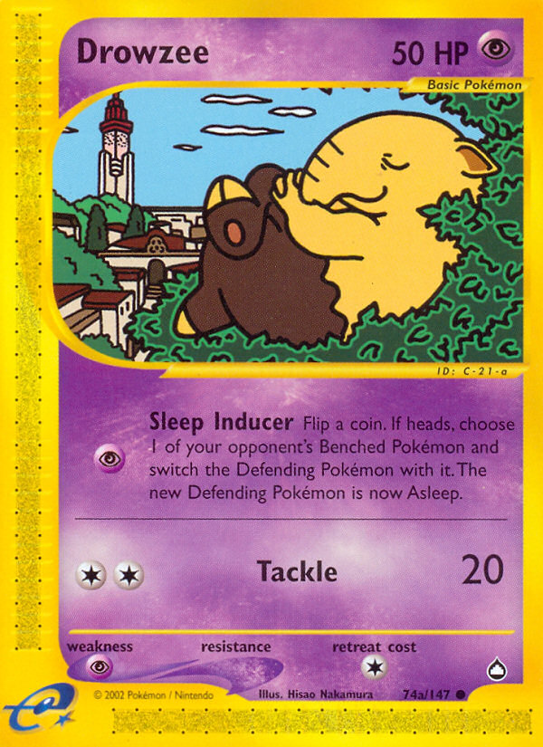 Drowzee (74a/147) [Aquapolis] | Anubis Games and Hobby