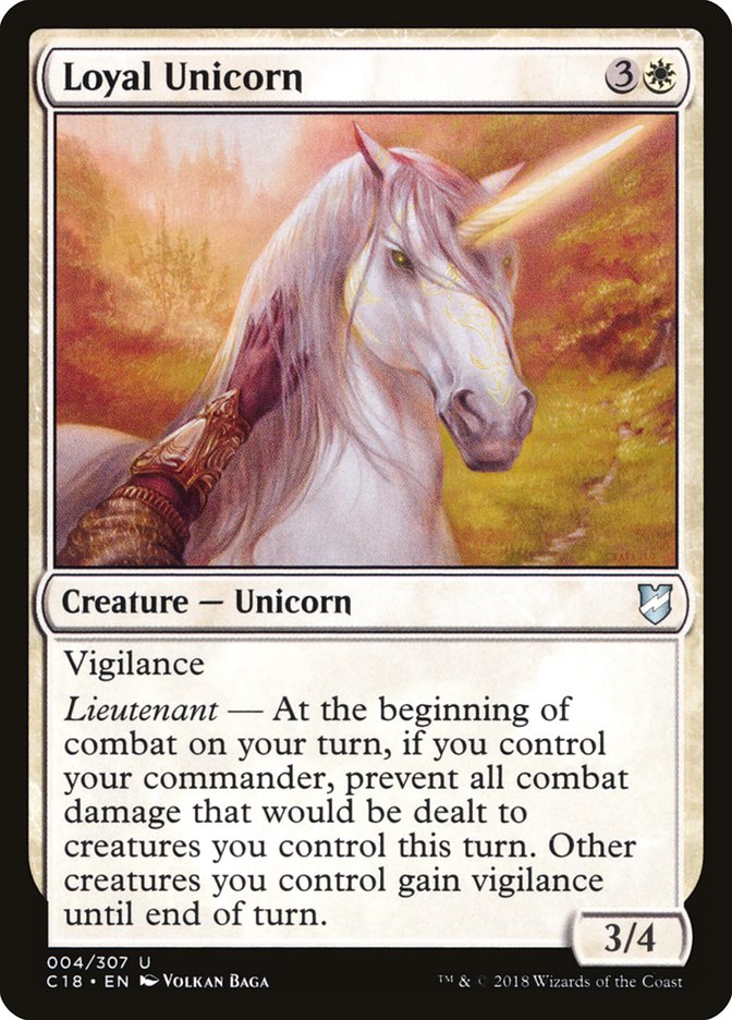 Loyal Unicorn [Commander 2018] | Anubis Games and Hobby