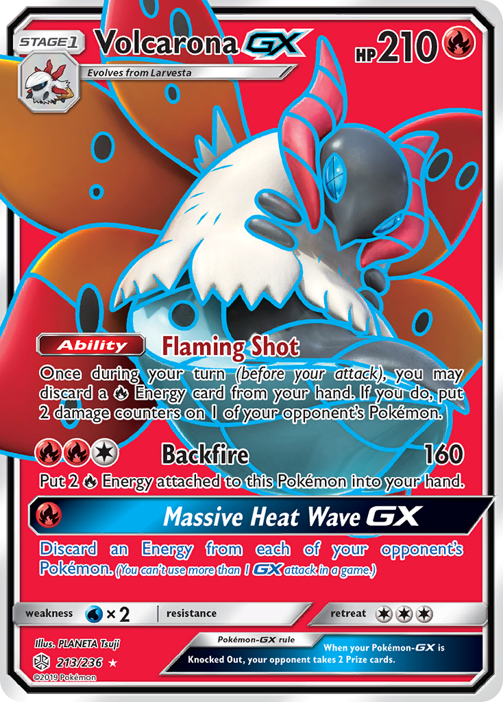 Volcarona GX (213/236) [Sun & Moon: Cosmic Eclipse] | Anubis Games and Hobby