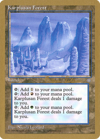 Karplusan Forest - 1998 Brian Selden (ICE) [World Championship Decks 1998] | Anubis Games and Hobby