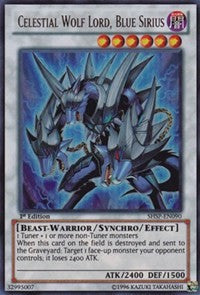 Celestial Wolf Lord, Blue Sirius [Shadow Specters] [SHSP-EN090] | Anubis Games and Hobby