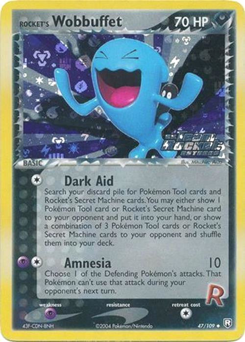 Rocket's Wobbuffet (47/109) (Stamped) [EX: Team Rocket Returns] | Anubis Games and Hobby