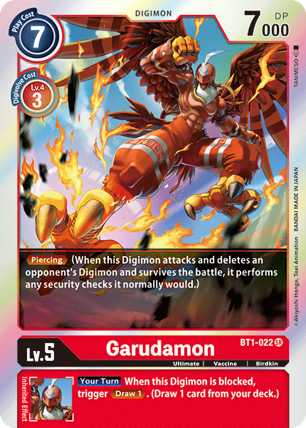 Garudamon [BT1-022] [Release Special Booster Ver.1.0] | Anubis Games and Hobby