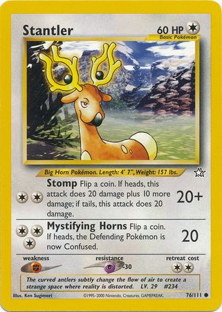 Stantler (76/111) [Neo Genesis Unlimited] | Anubis Games and Hobby