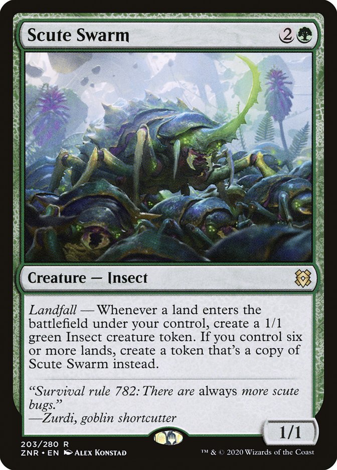 Scute Swarm [Zendikar Rising] | Anubis Games and Hobby