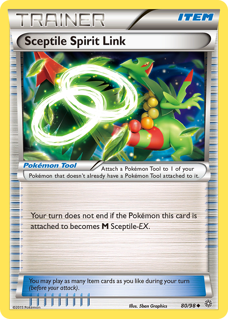 Sceptile Spirit Link (80/98) [XY: Ancient Origins] | Anubis Games and Hobby
