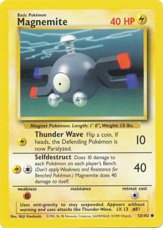 Magnemite (53/102) [Base Set Unlimited] | Anubis Games and Hobby