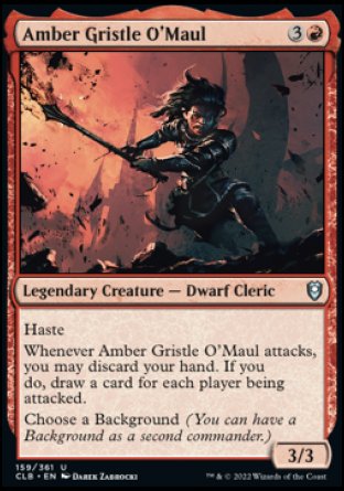 Amber Gristle O'Maul [Commander Legends: Battle for Baldur's Gate] | Anubis Games and Hobby