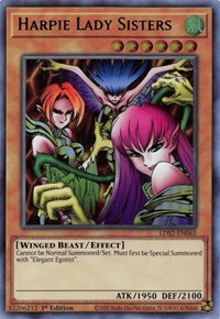 Harpie Lady Sisters (Green) [LDS2-EN065] Ultra Rare | Anubis Games and Hobby