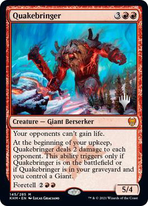 Quakebringer (Promo Pack) [Kaldheim Promos] | Anubis Games and Hobby