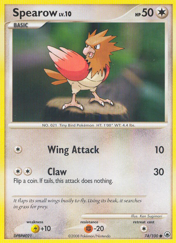 Spearow (74/100) [Diamond & Pearl: Majestic Dawn] | Anubis Games and Hobby