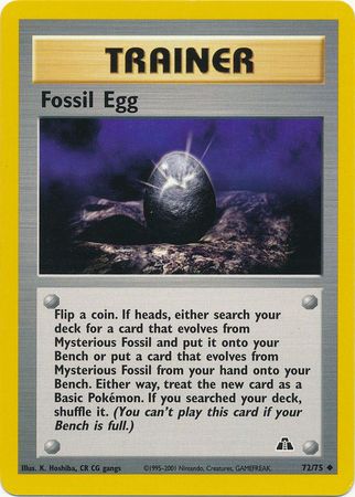 Fossil Egg (72/75) [Neo Discovery Unlimited] | Anubis Games and Hobby