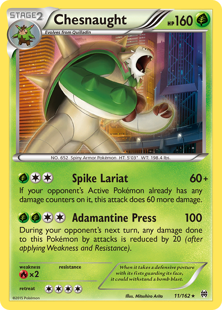 Chesnaught (11/162) [XY: BREAKthrough] | Anubis Games and Hobby