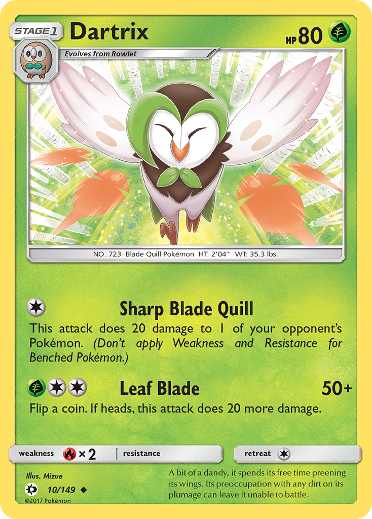 Dartrix (10/149) [Sun & Moon: Base Set] | Anubis Games and Hobby