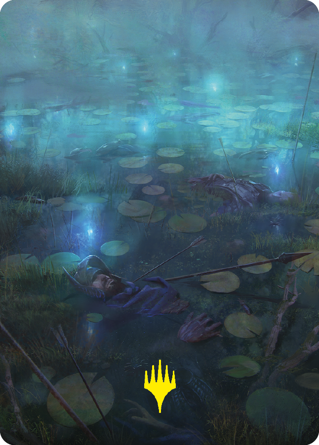 The Dead Marshes Art Card (Gold-Stamped Signature) [The Lord of the Rings: Tales of Middle-earth Art Series] | Anubis Games and Hobby