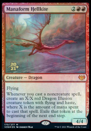 Manaform Hellkite [Innistrad: Crimson Vow Prerelease Promos] | Anubis Games and Hobby