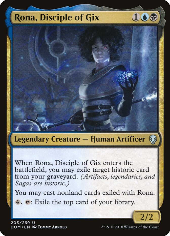 Rona, Disciple of Gix [Dominaria] | Anubis Games and Hobby